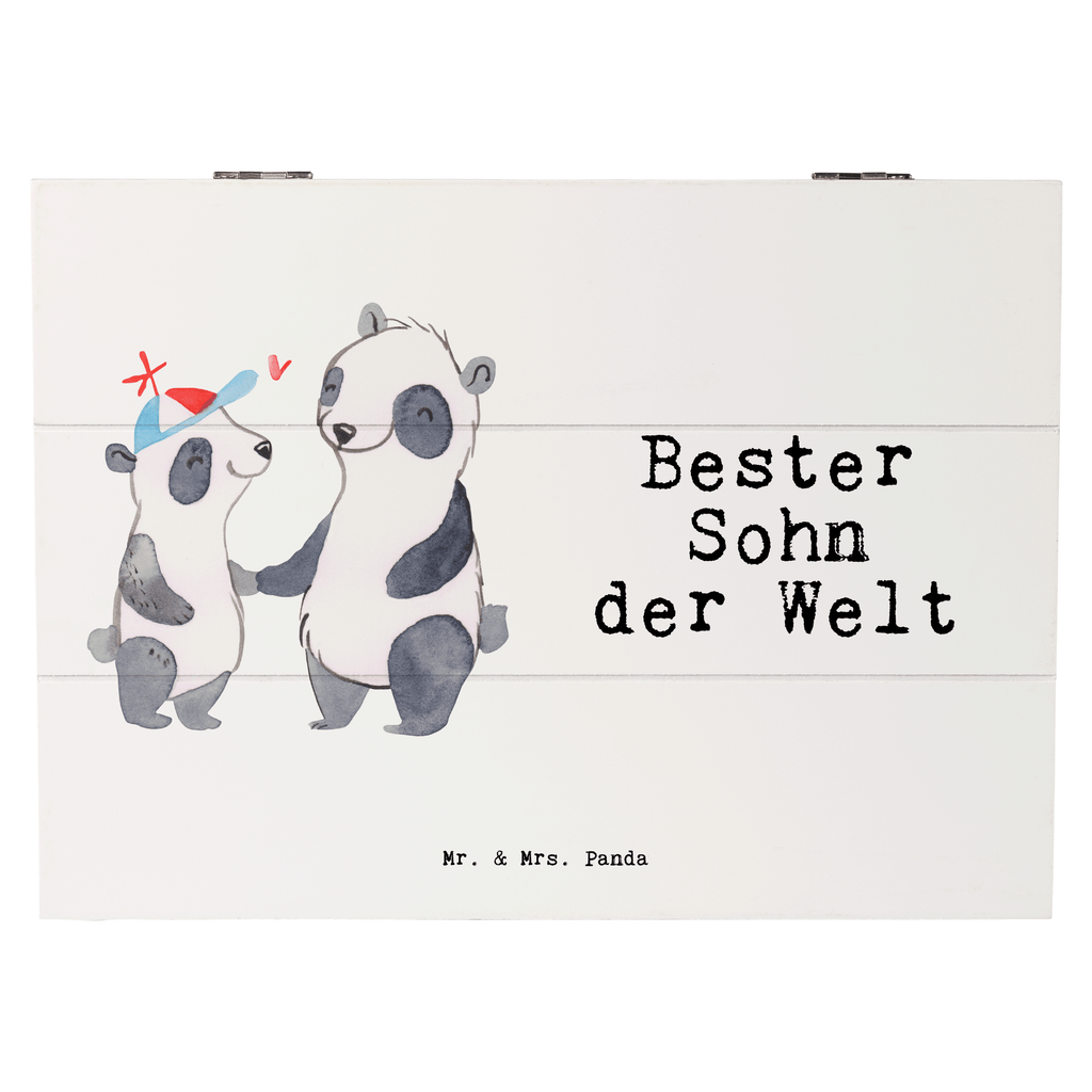 Holzkiste Panda Bester Sohn der Welt Holzkiste, Kiste, Schatzkiste, Truhe, Schatulle, XXL, Erinnerungsbox, Erinnerungskiste, Dekokiste, Aufbewahrungsbox, für, Dankeschön, Geschenk, Schenken, Geburtstag, Geburtstagsgeschenk, Geschenkidee, Danke, Bedanken, Mitbringsel, Freude machen, Geschenktipp, Sohn, Sohnemann, Söhnchen, Bube, Bub, Nachwuchs, Nachkomme, Kind, Familie, Vater, Belohnung