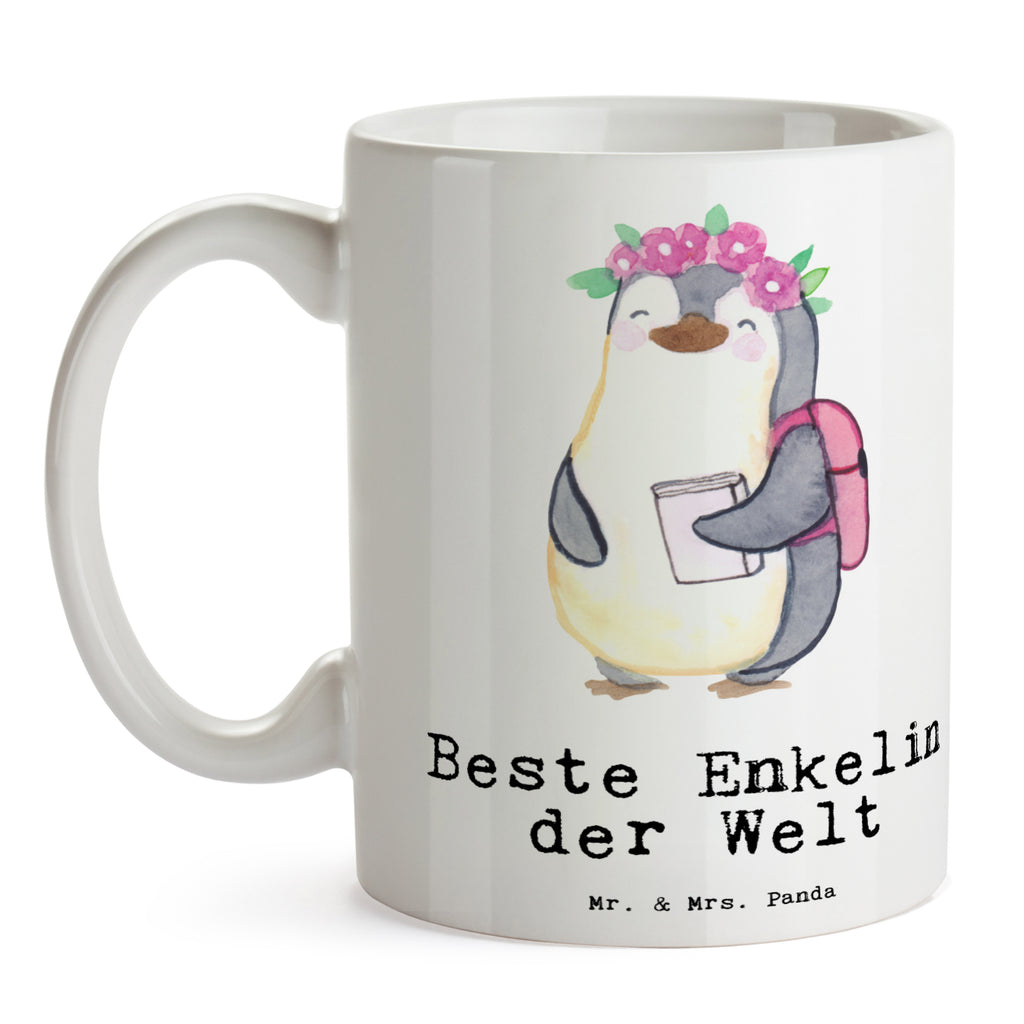 Tasse Pinguin Beste Enkelin der Welt Becher, Kaffeetasse, Kaffeebecher, Tee, Frühstück, Büro, für, Dankeschön, Geschenk, Schenken, Geburtstag, Geburtstagsgeschenk, Geschenkidee, Danke, Bedanken, Mitbringsel, Freude machen, Geschenktipp, Enkelin, Enkelkind, Enkeltochter, Oma, Opa, Kind von Tochter, Kind von Sohn, Großtochter, Taufe