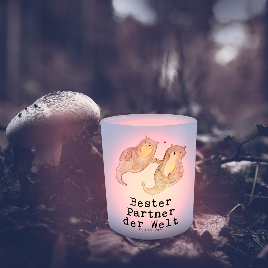 Windlicht Otter Bester Partner der Welt Windlicht Glas, Teelichtglas, Teelichthalter, Teelichter, Kerzenglas, Windlicht Kerze, Kerzenlicht, für, Dankeschön, Geschenk, Schenken, Geburtstag, Geburtstagsgeschenk, Geschenkidee, Danke, Bedanken, Mitbringsel, Freude machen, Geschenktipp, Partner, Ehepartner, Mann, Frau, Ehefrau, Ehemann. Freundin, Freund, Lebensgefährte, Paar, Liebe