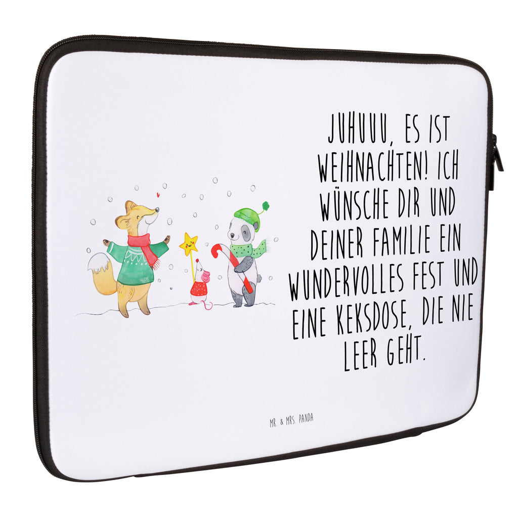 27 x 36 Notebook Tasche  Winter Weihnachtsfreude Notebook Tasche, Laptop, Computertasche, Tasche, Damen, Schutzhülle, Winter, Weihnachten, Weihnachtsdeko, Nikolaus, Advent, Heiligabend, Wintermotiv, Weihnachtsmann, Weihnachtstage, Fuchs, Weihnachtsbaum, Tannenbaum, Weihnachtszeit