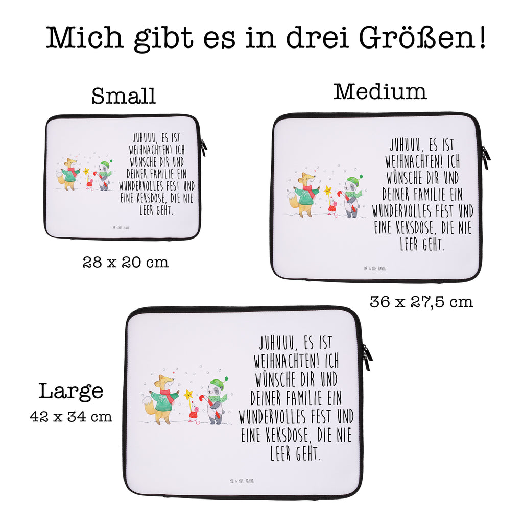 27 x 36 Notebook Tasche  Winter Weihnachtsfreude Notebook Tasche, Laptop, Computertasche, Tasche, Damen, Schutzhülle, Winter, Weihnachten, Weihnachtsdeko, Nikolaus, Advent, Heiligabend, Wintermotiv, Weihnachtsmann, Weihnachtstage, Fuchs, Weihnachtsbaum, Tannenbaum, Weihnachtszeit