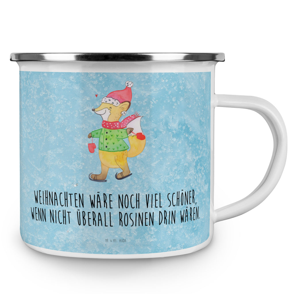 Camping Emaille Tasse Fuchs  Schlittschuhe Campingtasse, Trinkbecher, Metalltasse, Outdoor Tasse, Emaille Trinkbecher, Blechtasse Outdoor, Emaille Campingbecher, Edelstahl Trinkbecher, Metalltasse für Camping, Kaffee Blechtasse, Camping Tasse Metall, Winter, Weihnachten, Weihnachtsdeko, Nikolaus, Advent, Heiligabend, Wintermotiv, Weihnachtsmann, Weihnachtstage, Weihnachtsbaum, Tannenbaum, Weihnachtszeit