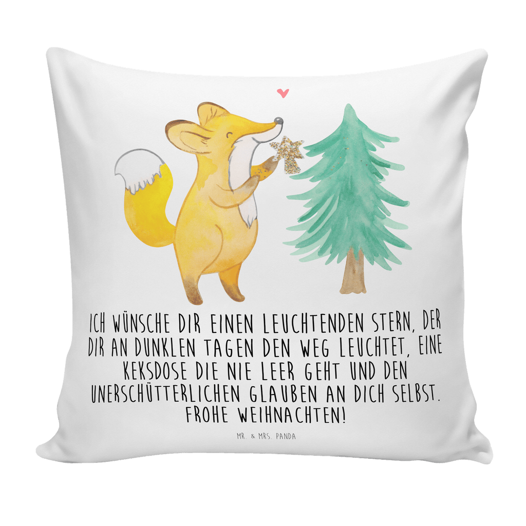 40x40 Kissen Fuchs  Weihnachtsbaum Kissenhülle, Kopfkissen, Sofakissen, Dekokissen, Motivkissen, Winter, Weihnachten, Weihnachtsdeko, Nikolaus, Advent, Heiligabend, Wintermotiv, Weihnachtsmann, Weihnachtstage, Fuchs, Schlittschuh, Weihnachtszeit, Weihnachtsdekoration