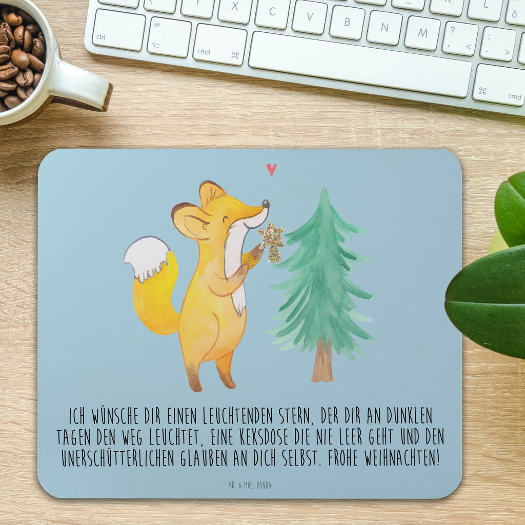Mauspad Fuchs  Weihnachtsbaum Mousepad, Computer zubehör, Büroausstattung, PC Zubehör, Arbeitszimmer, Mauspad, Einzigartiges Mauspad, Designer Mauspad, Winter, Weihnachten, Weihnachtsdeko, Nikolaus, Advent, Heiligabend, Wintermotiv, Weihnachtsmann, Weihnachtstage, Fuchs, Schlittschuh, Weihnachtszeit, Weihnachtsdekoration
