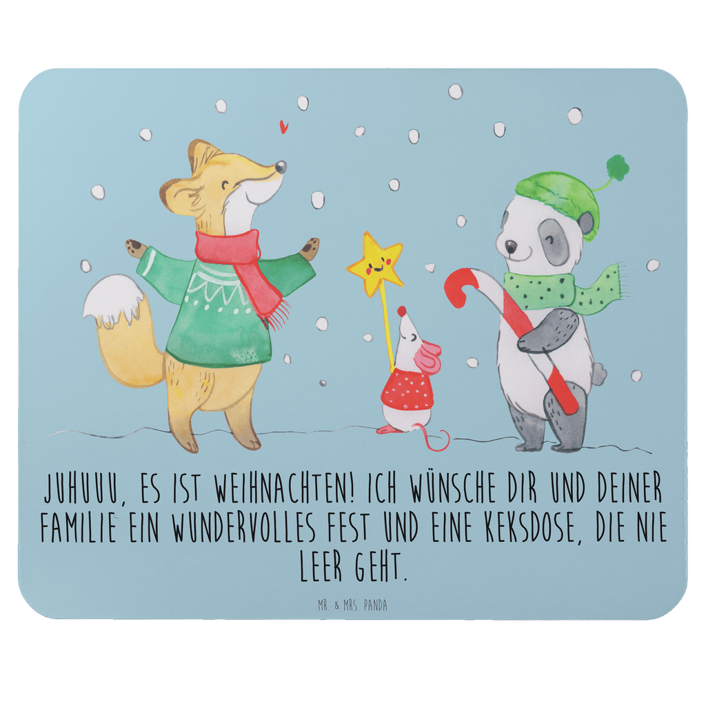 Mauspad Winter Weihnachtsfreude Mousepad, Computer zubehör, Büroausstattung, PC Zubehör, Arbeitszimmer, Mauspad, Einzigartiges Mauspad, Designer Mauspad, Winter, Weihnachten, Weihnachtsdeko, Nikolaus, Advent, Heiligabend, Wintermotiv, Weihnachtsmann, Weihnachtstage, Fuchs, Weihnachtsbaum, Tannenbaum, Weihnachtszeit