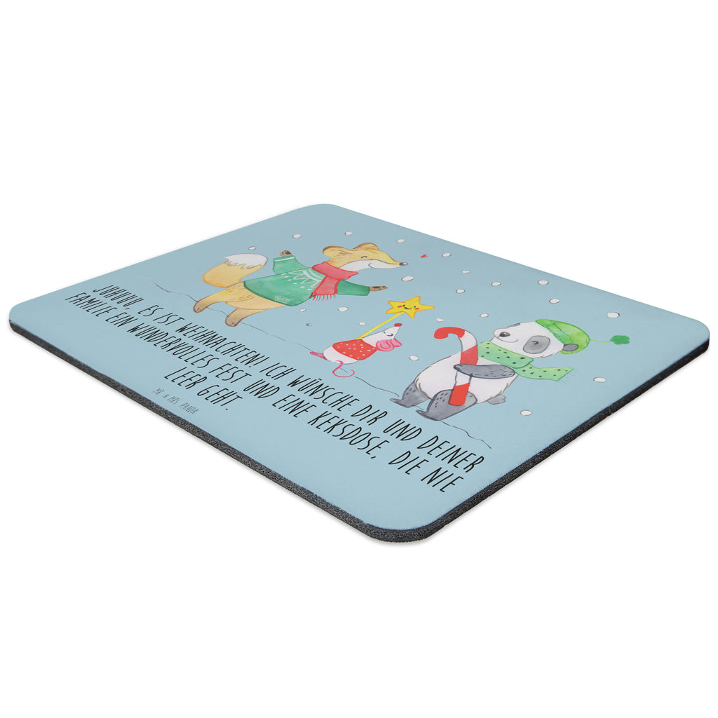 Mauspad Winter Weihnachtsfreude Mousepad, Computer zubehör, Büroausstattung, PC Zubehör, Arbeitszimmer, Mauspad, Einzigartiges Mauspad, Designer Mauspad, Winter, Weihnachten, Weihnachtsdeko, Nikolaus, Advent, Heiligabend, Wintermotiv, Weihnachtsmann, Weihnachtstage, Fuchs, Weihnachtsbaum, Tannenbaum, Weihnachtszeit