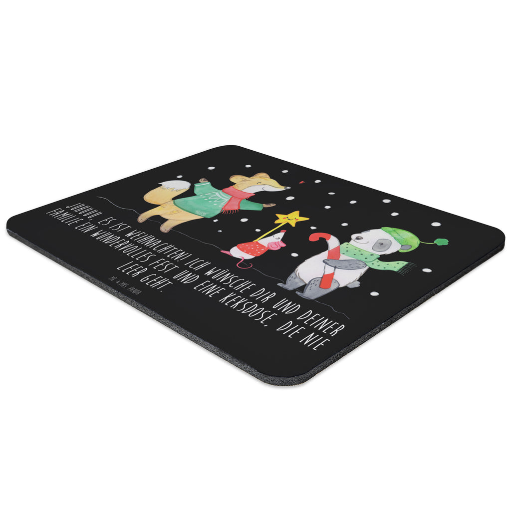 Mauspad Winter Weihnachtsfreude Mousepad, Computer zubehör, Büroausstattung, PC Zubehör, Arbeitszimmer, Mauspad, Einzigartiges Mauspad, Designer Mauspad, Winter, Weihnachten, Weihnachtsdeko, Nikolaus, Advent, Heiligabend, Wintermotiv, Weihnachtsmann, Weihnachtstage, Fuchs, Weihnachtsbaum, Tannenbaum, Weihnachtszeit