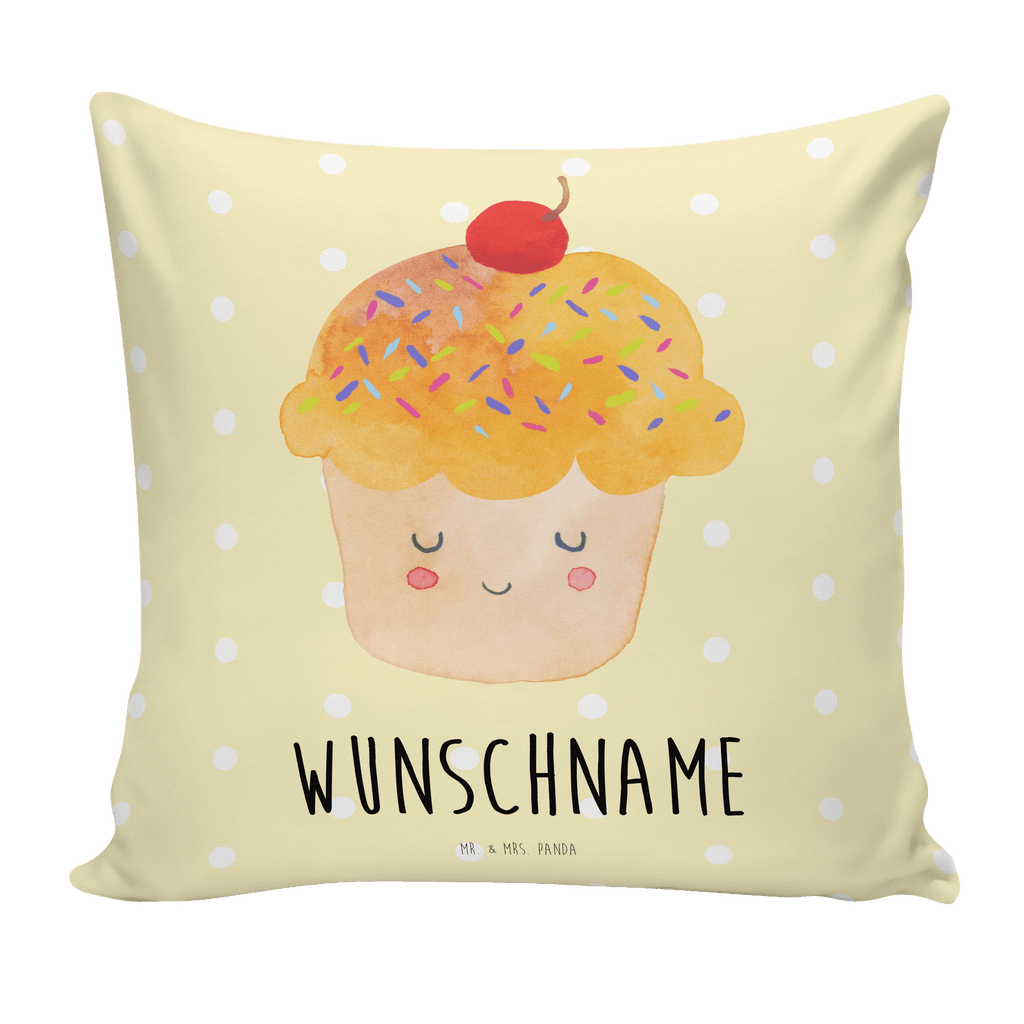 Personalisiertes Kissen Cupcake Kissen, personalisiert, Name, Wunschname, bedrucken, Kopfkissen, Tiermotive, Gute Laune, lustige Sprüche, Tiere, Cupcakes, Muffin, Wunder, Küche Deko, Küche Spruch, Backen Geschenk, Geschenk Koch, Motivation Sprüche