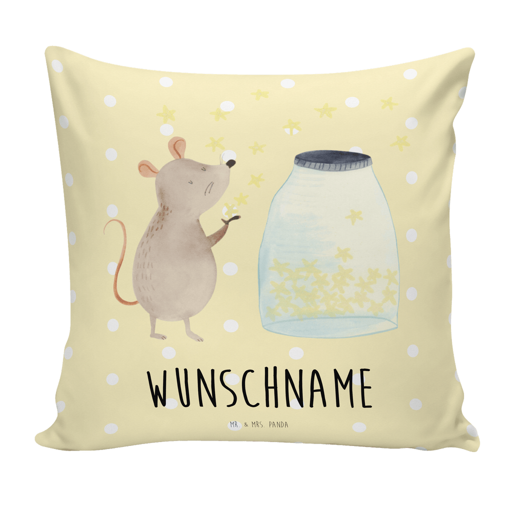 Personalisiertes Kissen Maus Sterne Kissen, personalisiert, Name, Wunschname, bedrucken, Kopfkissen, Tiermotive, Gute Laune, lustige Sprüche, Tiere, Maus, Sterne, Wunsch, Kind, Taufe, Taufgeschenk, Geburt, Schwangerschaft, erstes Kind, Kindergeburtstag, Geburtstag, Hoffnung, Träume