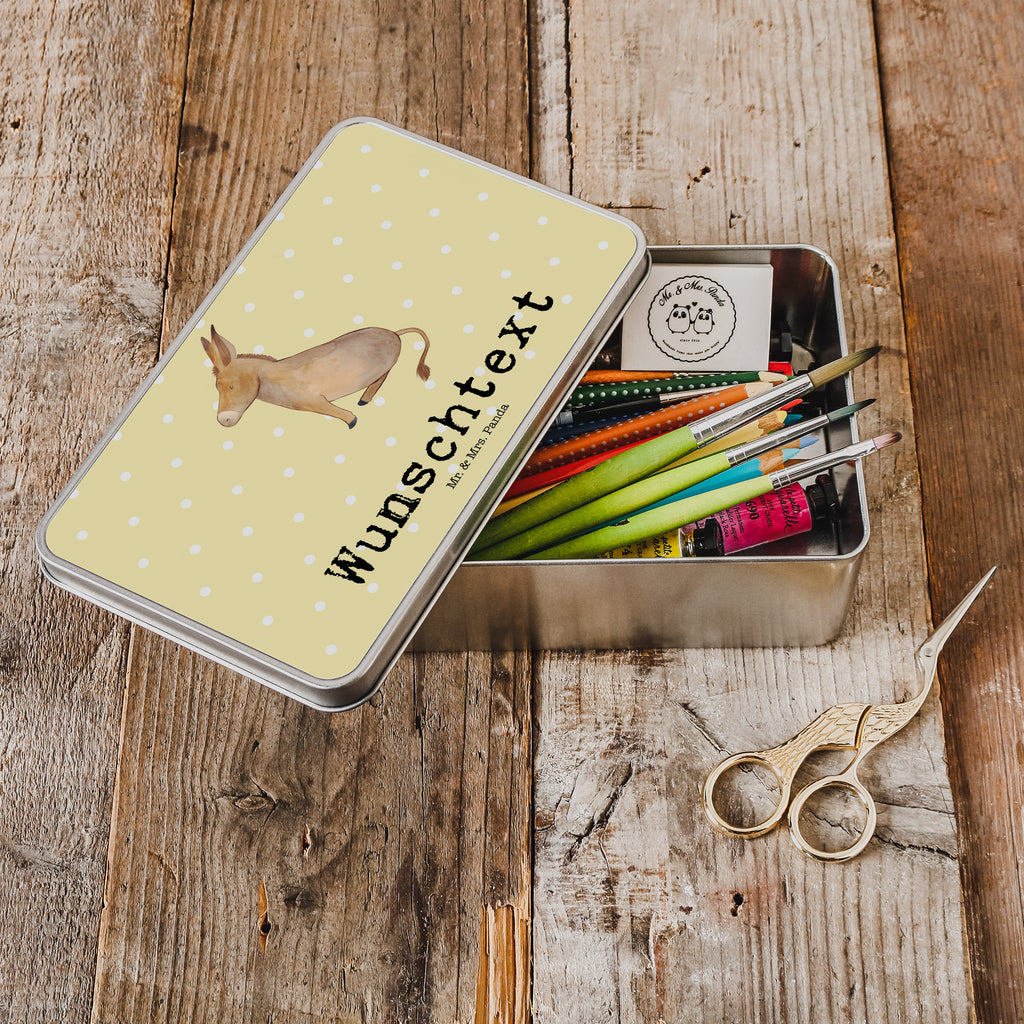 Personalisierte Metalldose Esel Personalisierte Metalldose, Dose mit Namen, Namensdose, Kiste mit Namen, Namenskiste, Tiermotive, Gute Laune, lustige Sprüche, Tiere, Esel, Weisheit, Lebensmut, Lebensglück, Ziel, Lebensziel, Mut, erfolg, tapferkeit, positive gedanken, zuversicht