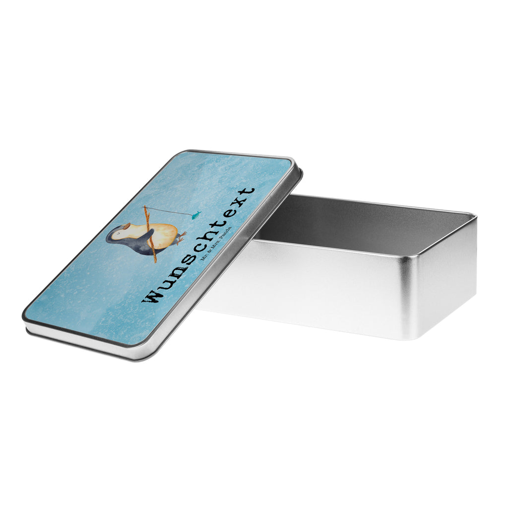 Personalisierte Metalldose Pinguin Angler Personalisierte Metalldose, Dose mit Namen, Namensdose, Kiste mit Namen, Namenskiste, Pinguin, Pinguine, Angeln, Angler, Tagträume, Hobby, Plan, Planer, Tagesplan, Neustart, Motivation, Geschenk, Freundinnen, Geschenkidee, Urlaub, Wochenende