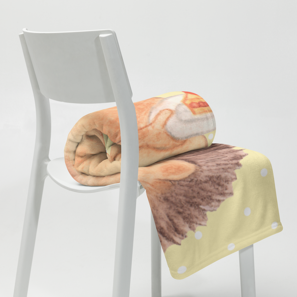 Kuscheldecke Igel mit Kuchenstück Decke, Wohndecke, Tagesdecke, Wolldecke, Sofadecke, Tiermotive, Gute Laune, lustige Sprüche, Tiere, Igel, Essen Spruch, Kuchen, Backen Geschenk, Kuchen backen, Einladung Party, Geburtstagskuchen, Torte