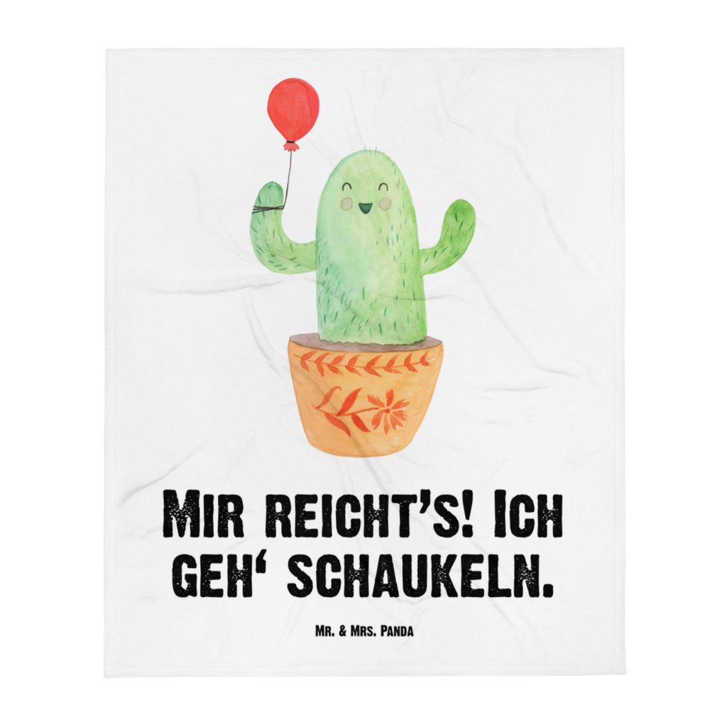 Kuscheldecke Kaktus Luftballon Decke, Wohndecke, Tagesdecke, Wolldecke, Sofadecke, Kaktus, Kakteen, Luftballon, Neustart, Freude, Büro, Stress, Büroalltag, Freundin, Freund, Ausbildung, Prüfung