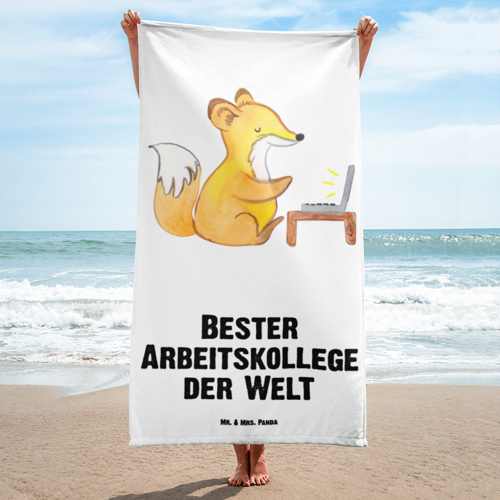 XL Badehandtuch Fuchs Bester Arbeitskollege der Welt Handtuch, Badetuch, Duschtuch, Strandtuch, Saunatuch, für, Dankeschön, Geschenk, Schenken, Geburtstag, Geburtstagsgeschenk, Geschenkidee, Danke, Bedanken, Mitbringsel, Freude machen, Geschenktipp, Arbeitskollege, Kollege, Büro, Abschiedsgeschenk, Ruhestand, Arbeit, Mitarbeiter, Berufsgenosse, Beruf