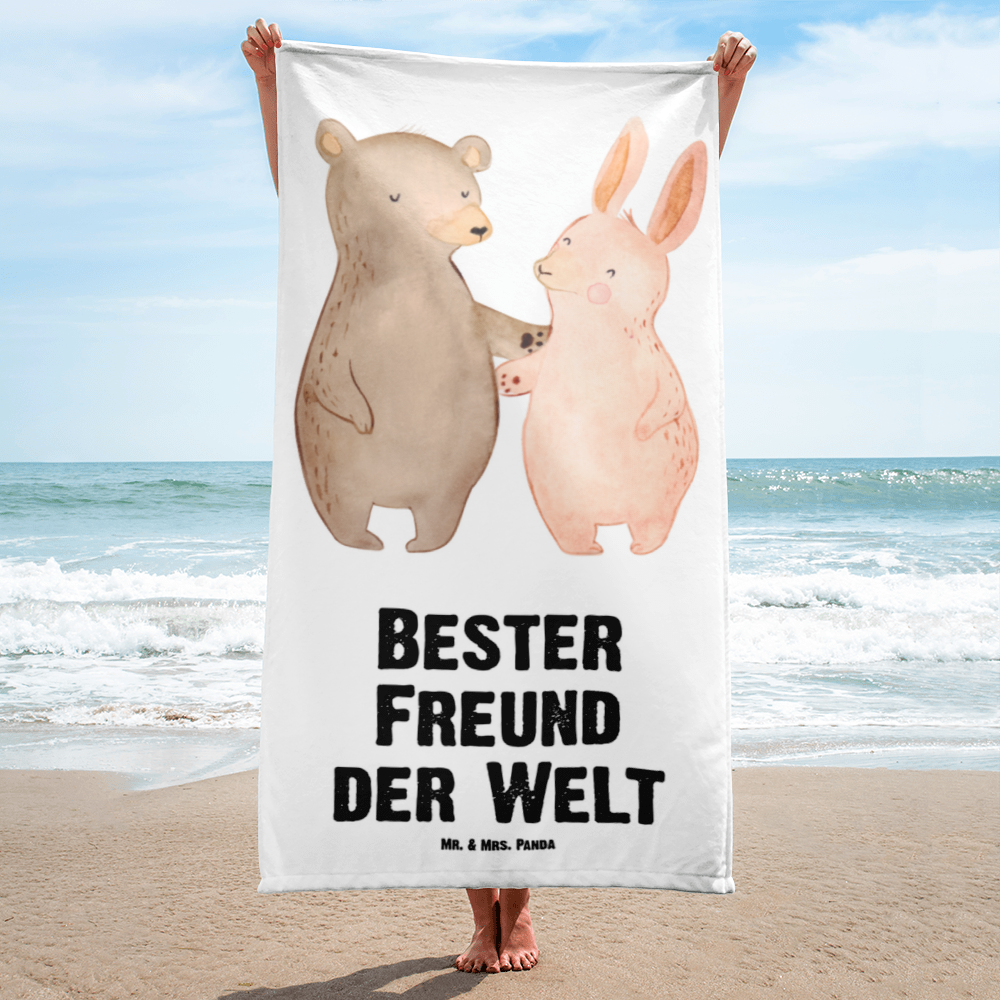 XL Badehandtuch Hase Bester Freund der Welt Handtuch, Badetuch, Duschtuch, Strandtuch, Saunatuch, für, Dankeschön, Geschenk, Schenken, Geburtstag, Geburtstagsgeschenk, Geschenkidee, Danke, Bedanken, Mitbringsel, Freude machen, Geschenktipp, Freund, Mann, Ehemann, Kumpel, Bro, Lebensgefährte, Partner, Lieblingsmensch, Liebe, Herz, Love