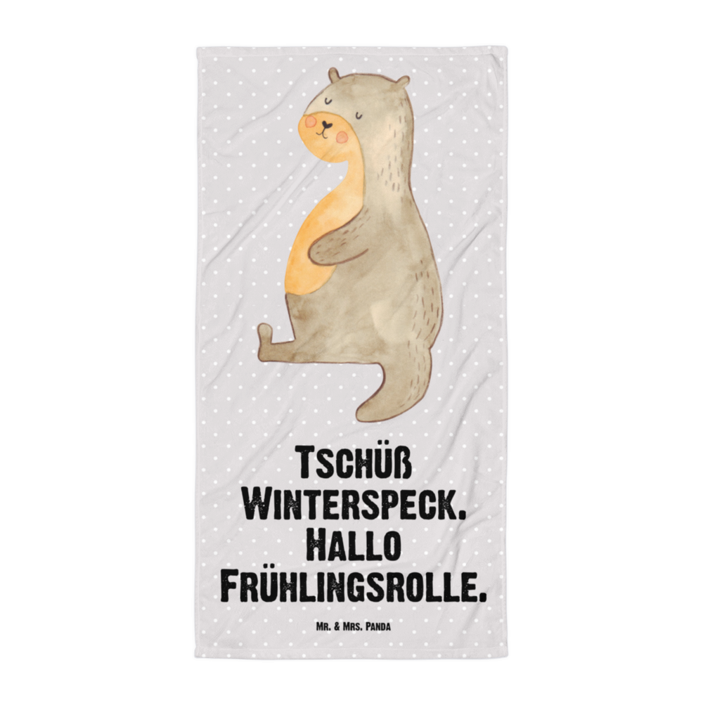 XL Badehandtuch Otter Bauch Handtuch, Badetuch, Duschtuch, Strandtuch, Saunatuch, Otter, Fischotter, Seeotter, Otter Seeotter See Otter