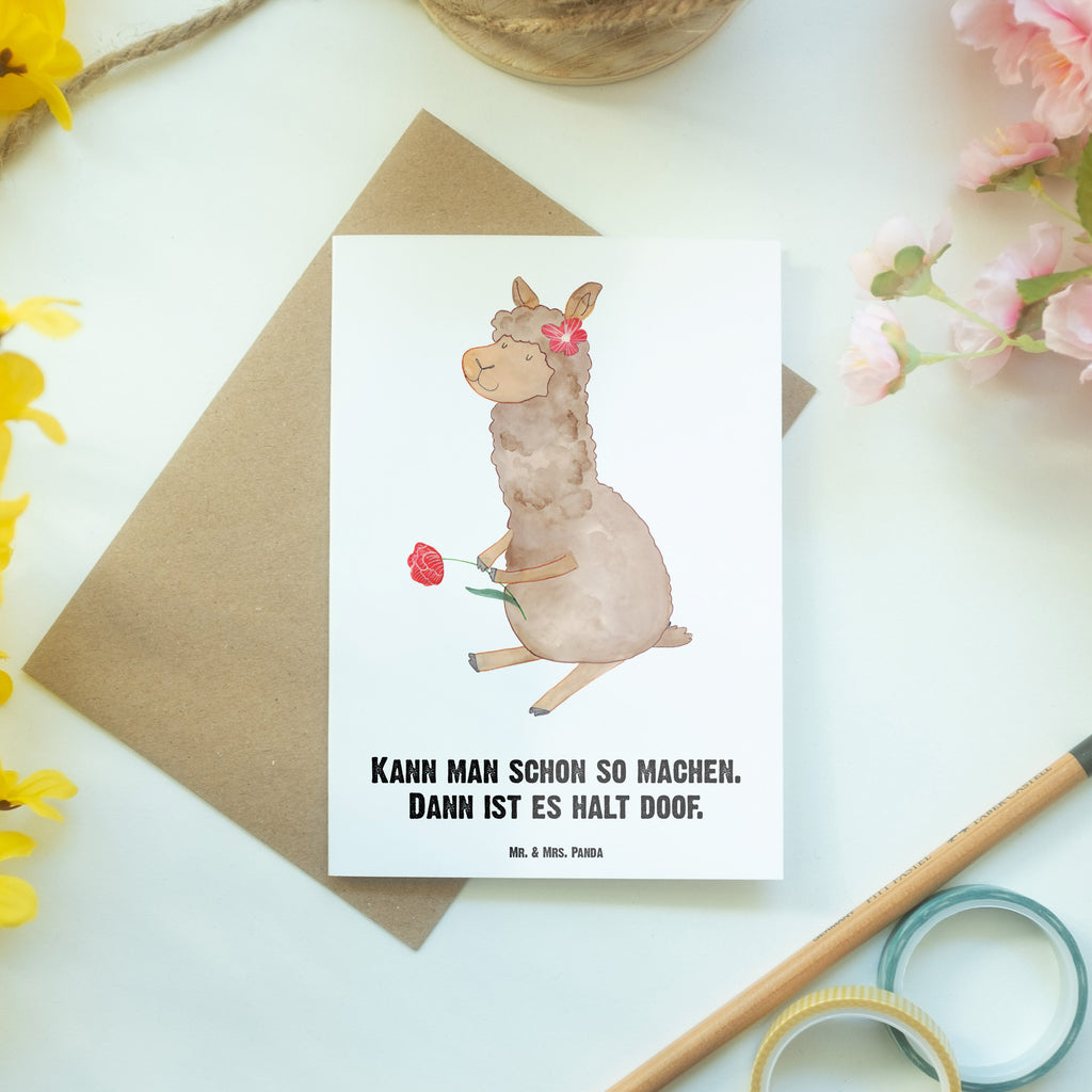 Personalisierte Grußkarte Alpaka Blume Personalisierte Grußkarte, Personalisiertere Klappkarte, Personalisierte Einladungskarte, Personalisierte Glückwunschkarte, Personalisierte Hochzeitskarte, Personalisierte Geburtstagskarte, Grußkarte mit Namen, Grußkarte selber drucken, Grußkarte selbst gestalten, Grußkarte mit persönlichen Nachrichten, Grußkarte als Geldgeschenk, Grußkarten personalisiert, Alpaka, Lama, Blume, Lamas, Alpaka Zitat, Alpaka Spruch, Alpaka Dekor, Alpaka Geschenk, Alpaka Dekoration, Alpaka Witz, Motiv Alpaka