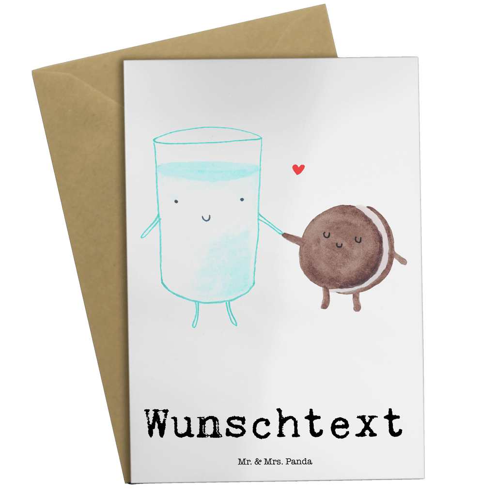 Personalisierte Grußkarte Milch & Keks Personalisierte Grußkarte, Personalisiertere Klappkarte, Personalisierte Einladungskarte, Personalisierte Glückwunschkarte, Personalisierte Hochzeitskarte, Personalisierte Geburtstagskarte, Grußkarte mit Namen, Grußkarte selber drucken, Grußkarte selbst gestalten, Grußkarte mit persönlichen Nachrichten, Grußkarte als Geldgeschenk, Grußkarten personalisiert, Tiermotive, Gute Laune, lustige Sprüche, Tiere, Milk, Cookie, Milch, Keks, Kekse, Kaffee, Einladung Frühstück, Motiv süß, romantisch, perfektes Paar