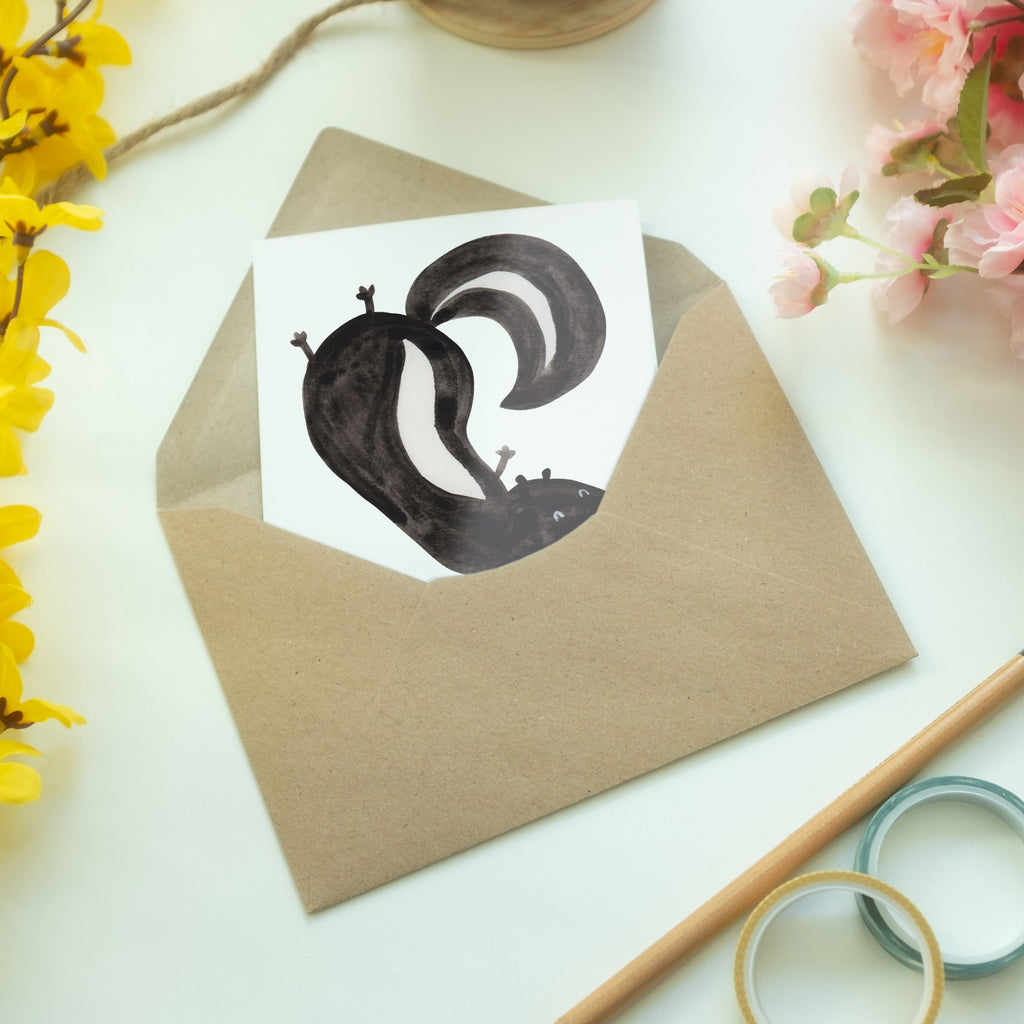 Personalisierte Grußkarte Stinktier Handstand Personalisierte Grußkarte, Personalisiertere Klappkarte, Personalisierte Einladungskarte, Personalisierte Glückwunschkarte, Personalisierte Hochzeitskarte, Personalisierte Geburtstagskarte, Grußkarte mit Namen, Grußkarte selber drucken, Grußkarte selbst gestalten, Grußkarte mit persönlichen Nachrichten, Grußkarte als Geldgeschenk, Grußkarten personalisiert, Stinktier, Skunk, Wildtier, Raubtier, Stinker, Stinki, Spielplatz, verpielt, Kind