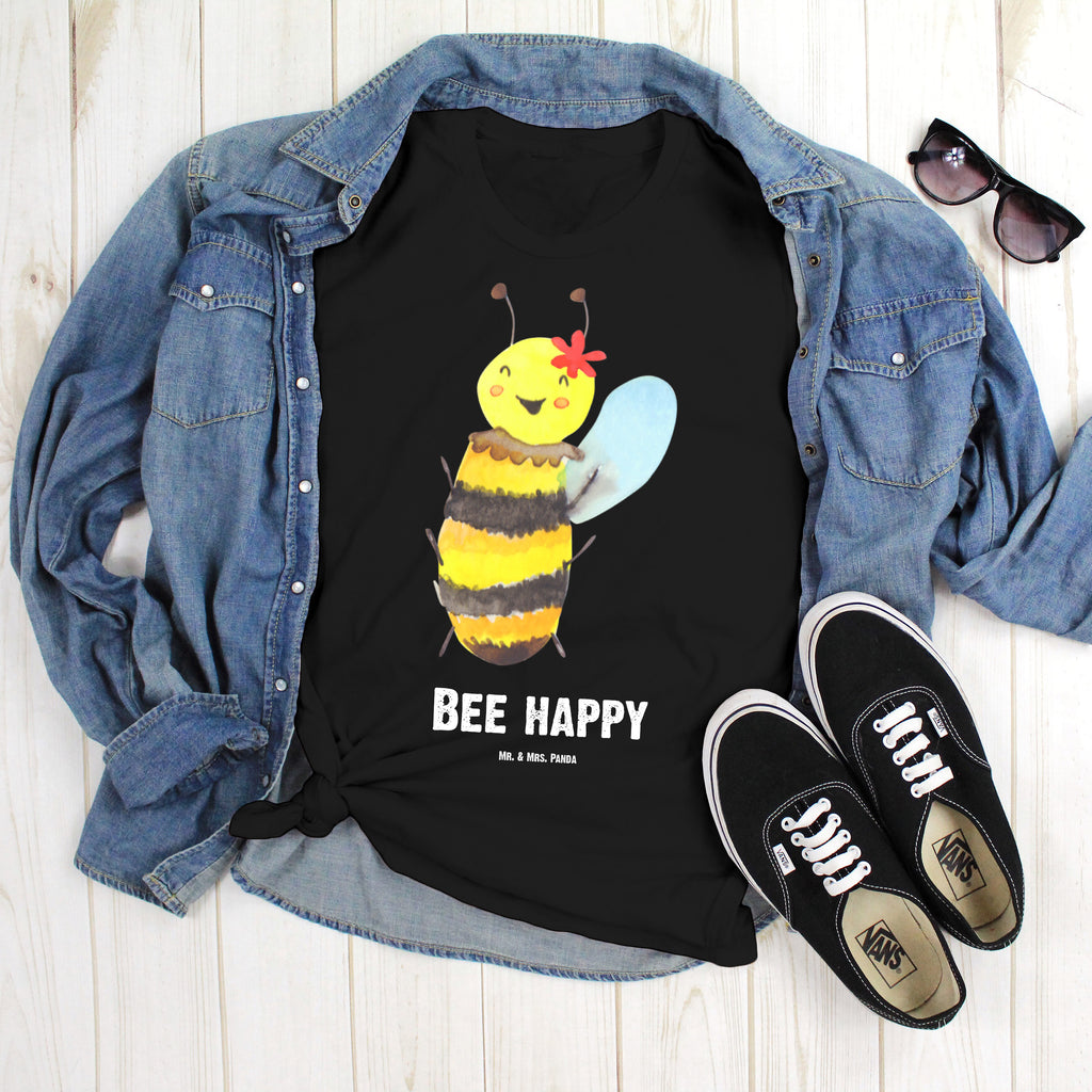 Größe XXL Personalisiertes T-Shirt Biene Happy T-Shirt Personalisiert, T-Shirt mit Namen, T-Shirt mit Aufruck, Männer, Frauen, Wunschtext, Bedrucken, Biene, Wespe, Hummel