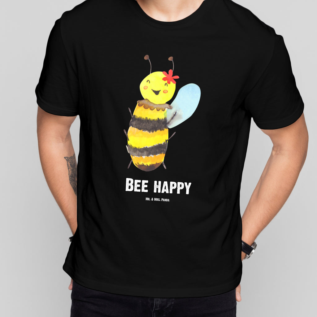 Größe XXL Personalisiertes T-Shirt Biene Happy T-Shirt Personalisiert, T-Shirt mit Namen, T-Shirt mit Aufruck, Männer, Frauen, Wunschtext, Bedrucken, Biene, Wespe, Hummel