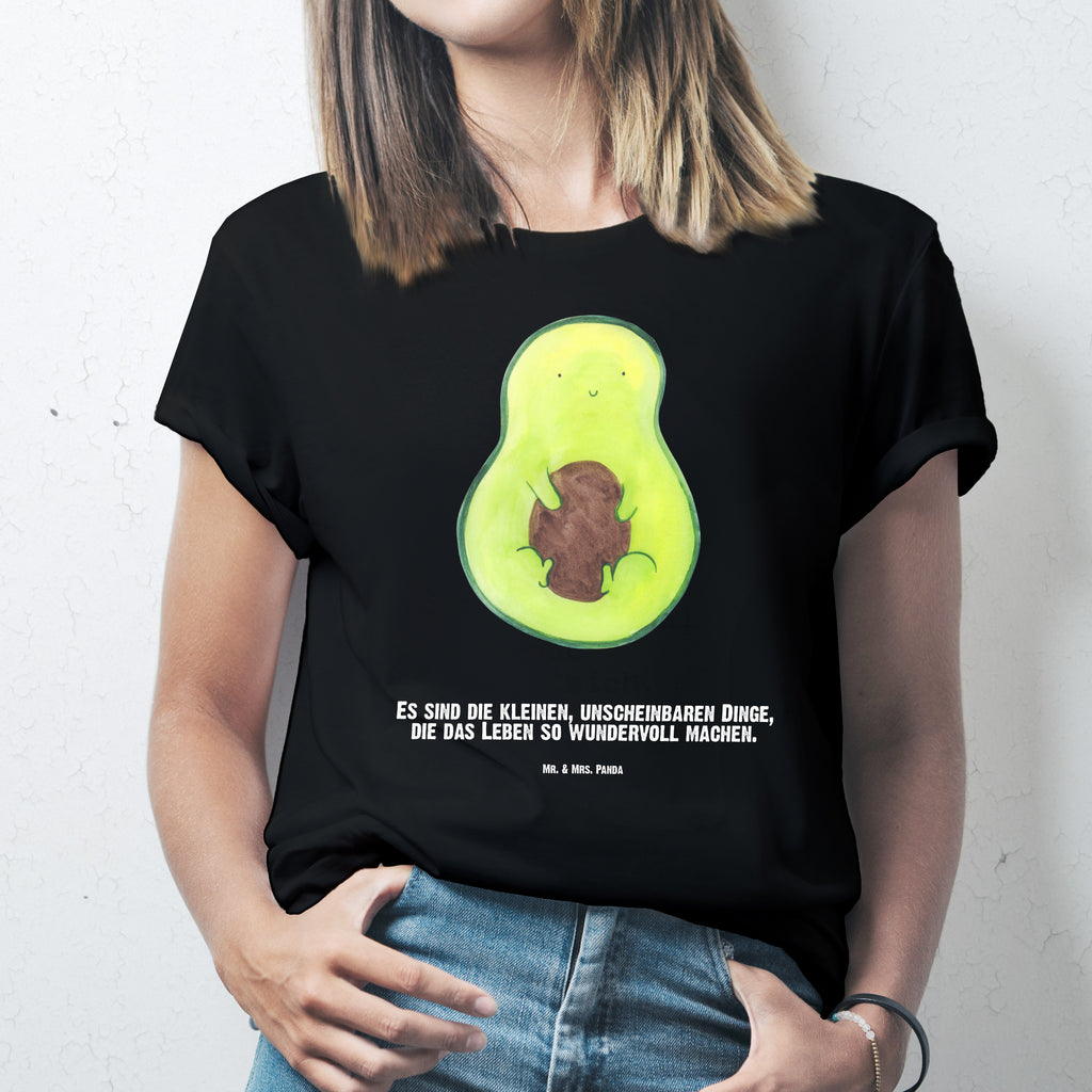 Größe XXL Personalisiertes T-Shirt Avocado mit Kern T-Shirt Personalisiert, T-Shirt mit Namen, T-Shirt mit Aufruck, Männer, Frauen, Wunschtext, Bedrucken, Avocado, Veggie, Vegan, Gesund, Avokado, Avocadokern, Kern, Pflanze, Spruch Leben