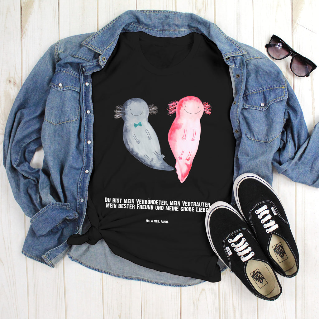 Größe XXL Personalisiertes T-Shirt Axolotl Axel+Lotte T-Shirt Personalisiert, T-Shirt mit Namen, T-Shirt mit Aufruck, Männer, Frauen, Wunschtext, Bedrucken, Axolotl, Molch, Axolot, Schwanzlurch, Lurch, Lurche, Liebe, große Liebe, Liebesbeweis, Freund, Verlobter, Ehemann, Jahrestag, Valentinstag