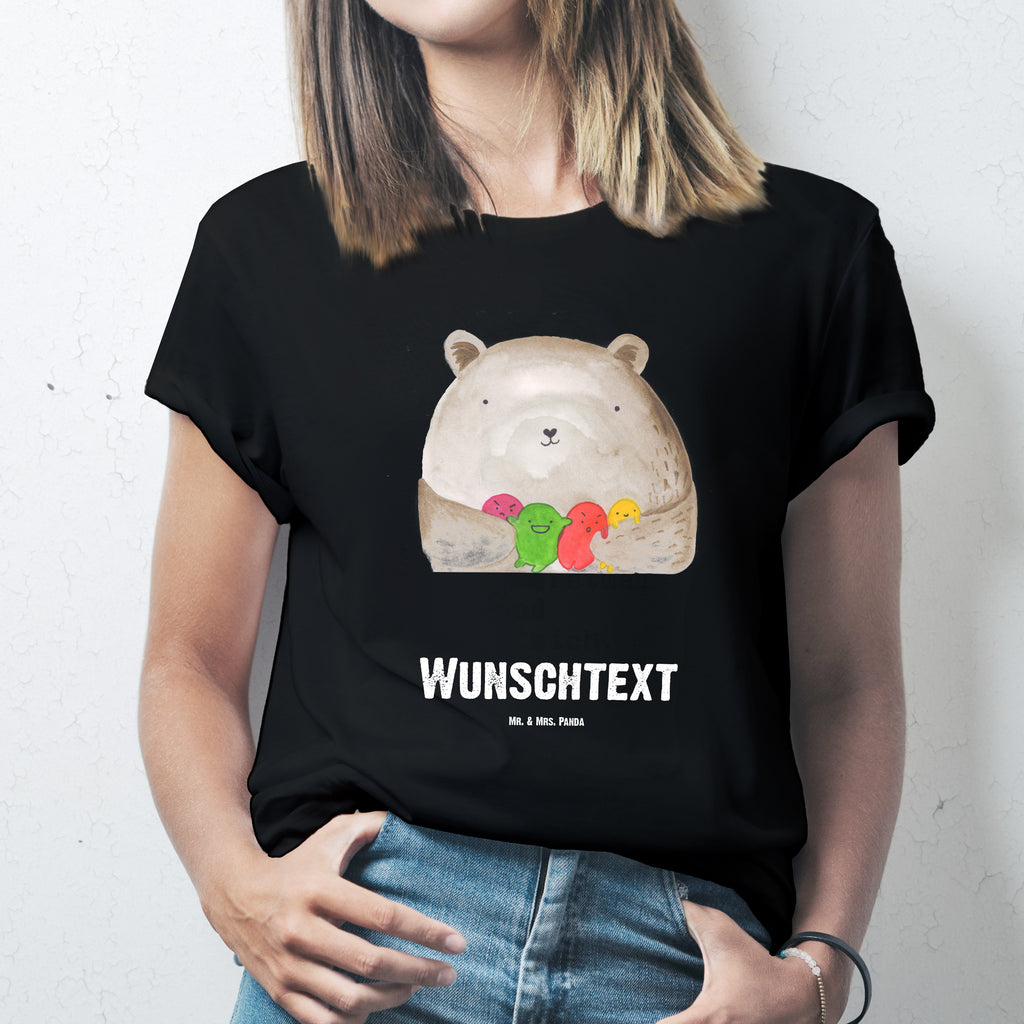 Größe XXL Personalisiertes T-Shirt Bär Gefühl T-Shirt Personalisiert, T-Shirt mit Namen, T-Shirt mit Aufruck, Männer, Frauen, Wunschtext, Bedrucken, Bär, Teddy, Teddybär, Wahnsinn, Verrückt, Durchgedreht