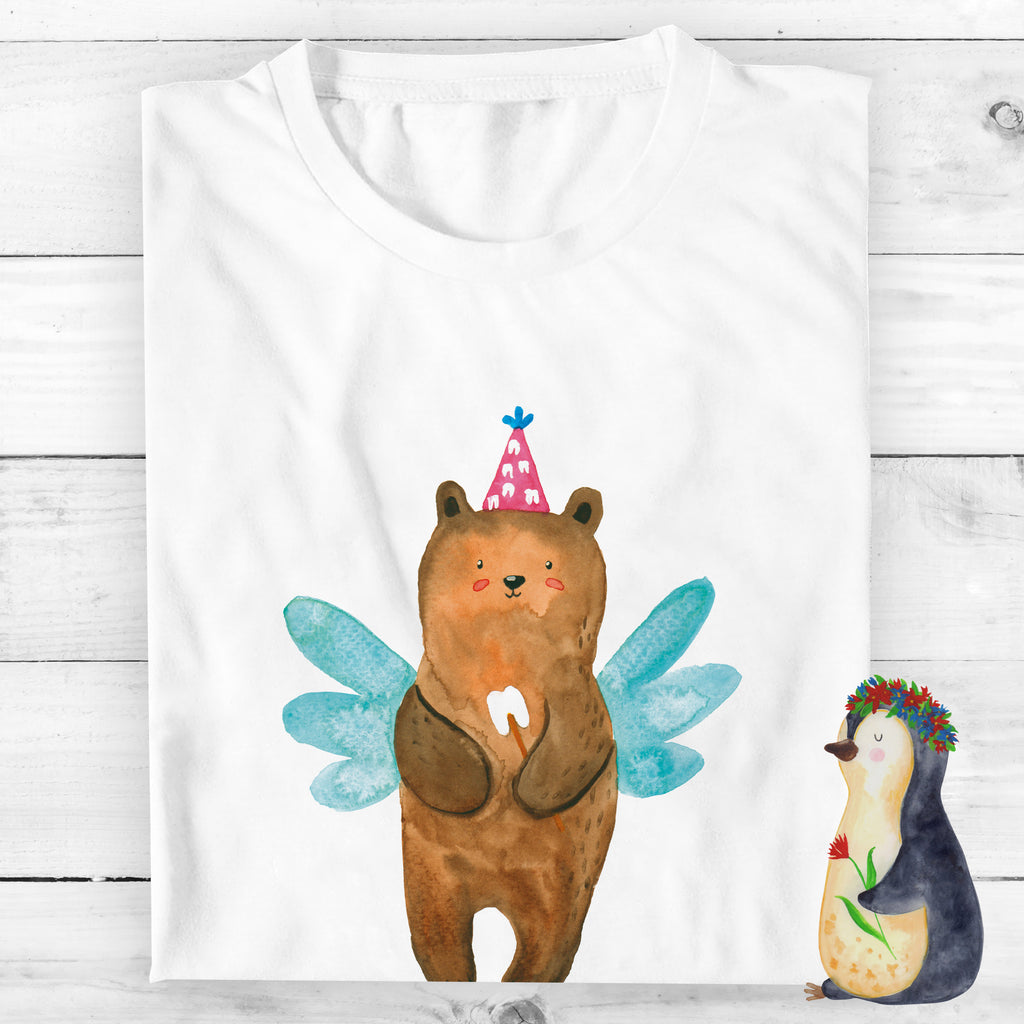 Größe XXL Personalisiertes T-Shirt Zahnfee Bär T-Shirt Personalisiert, T-Shirt mit Namen, T-Shirt mit Aufruck, Männer, Frauen, Wunschtext, Bedrucken, Bär, Teddy, Teddybär, Zahnfee, Fee, Milchzahn, Erster Zahn