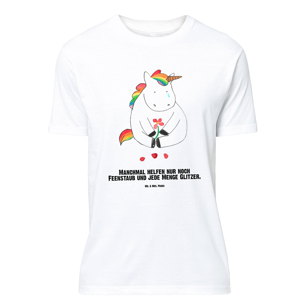 Größe XXL Personalisiertes T-Shirt Einhorn Traurig T-Shirt Personalisiert, T-Shirt mit Namen, T-Shirt mit Aufruck, Männer, Frauen, Wunschtext, Bedrucken, Einhorn, Einhörner, Einhorn Deko, Pegasus, Unicorn, Glitzer, Trösten. Freundschaft, Freunde, Liebe, Trauer, Grußkarte, Blume
