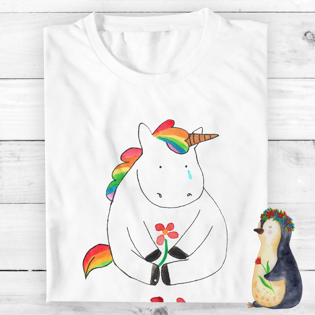 Größe XXL Personalisiertes T-Shirt Einhorn Traurig T-Shirt Personalisiert, T-Shirt mit Namen, T-Shirt mit Aufruck, Männer, Frauen, Wunschtext, Bedrucken, Einhorn, Einhörner, Einhorn Deko, Pegasus, Unicorn, Glitzer, Trösten. Freundschaft, Freunde, Liebe, Trauer, Grußkarte, Blume