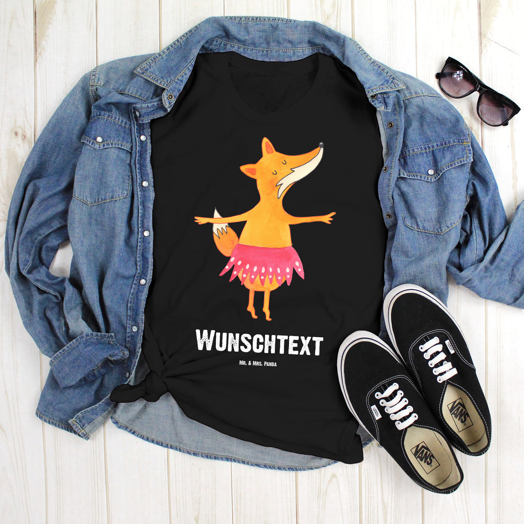 Größe XXL Personalisiertes T-Shirt Fuchs Ballerina T-Shirt Personalisiert, T-Shirt mit Namen, T-Shirt mit Aufruck, Männer, Frauen, Wunschtext, Bedrucken, Fuchs, Fuchs Spruch, Füchse, Füchsin, Ballerina, Ballett, Tänzerin, Tanzen, Party, Einladung, Geburtstag