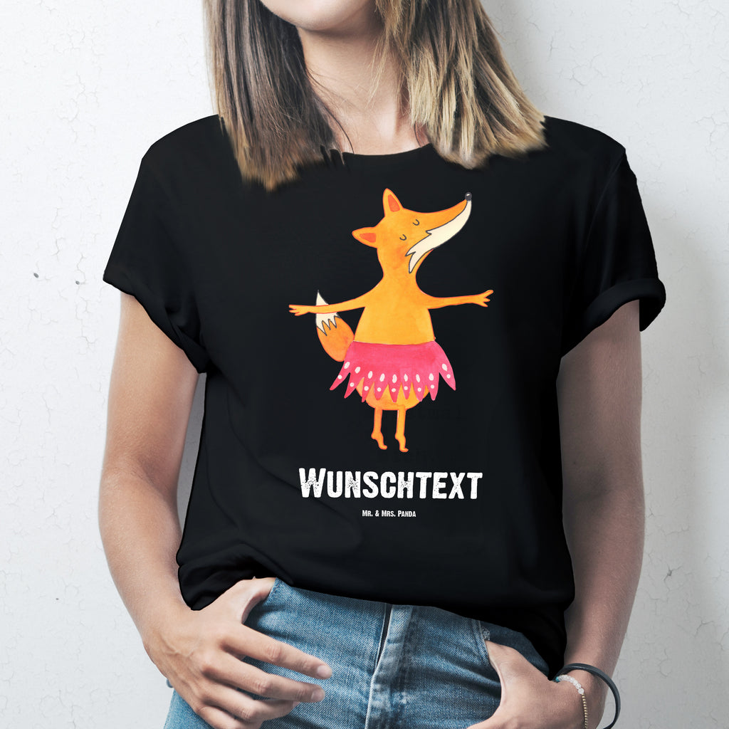 Größe XXL Personalisiertes T-Shirt Fuchs Ballerina T-Shirt Personalisiert, T-Shirt mit Namen, T-Shirt mit Aufruck, Männer, Frauen, Wunschtext, Bedrucken, Fuchs, Fuchs Spruch, Füchse, Füchsin, Ballerina, Ballett, Tänzerin, Tanzen, Party, Einladung, Geburtstag