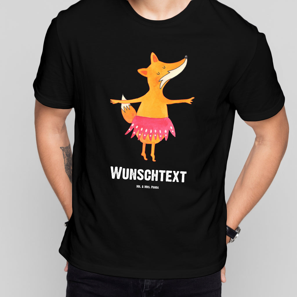 Größe XXL Personalisiertes T-Shirt Fuchs Ballerina T-Shirt Personalisiert, T-Shirt mit Namen, T-Shirt mit Aufruck, Männer, Frauen, Wunschtext, Bedrucken, Fuchs, Fuchs Spruch, Füchse, Füchsin, Ballerina, Ballett, Tänzerin, Tanzen, Party, Einladung, Geburtstag