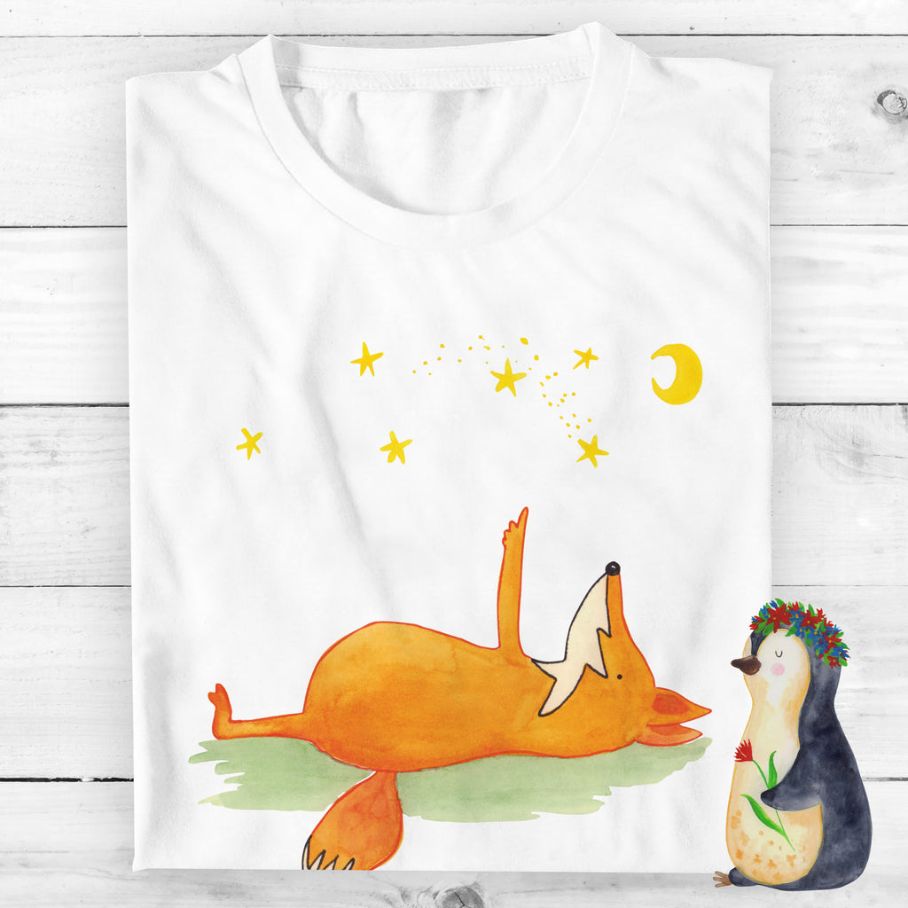 Größe XXL Personalisiertes T-Shirt Fuchs Sterne T-Shirt Personalisiert, T-Shirt mit Namen, T-Shirt mit Aufruck, Männer, Frauen, Wunschtext, Bedrucken, Fuchs, Füchse, tröstende Worte, Spruch positiv, Spruch schön, Romantik, Always Look on the Bright Side of Life