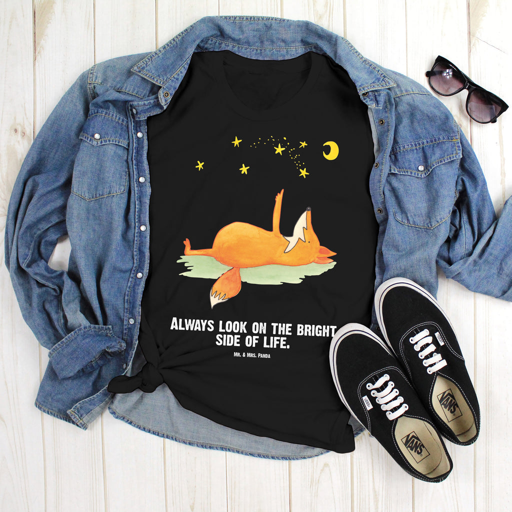 Größe XXL Personalisiertes T-Shirt Fuchs Sterne T-Shirt Personalisiert, T-Shirt mit Namen, T-Shirt mit Aufruck, Männer, Frauen, Wunschtext, Bedrucken, Fuchs, Füchse, tröstende Worte, Spruch positiv, Spruch schön, Romantik, Always Look on the Bright Side of Life