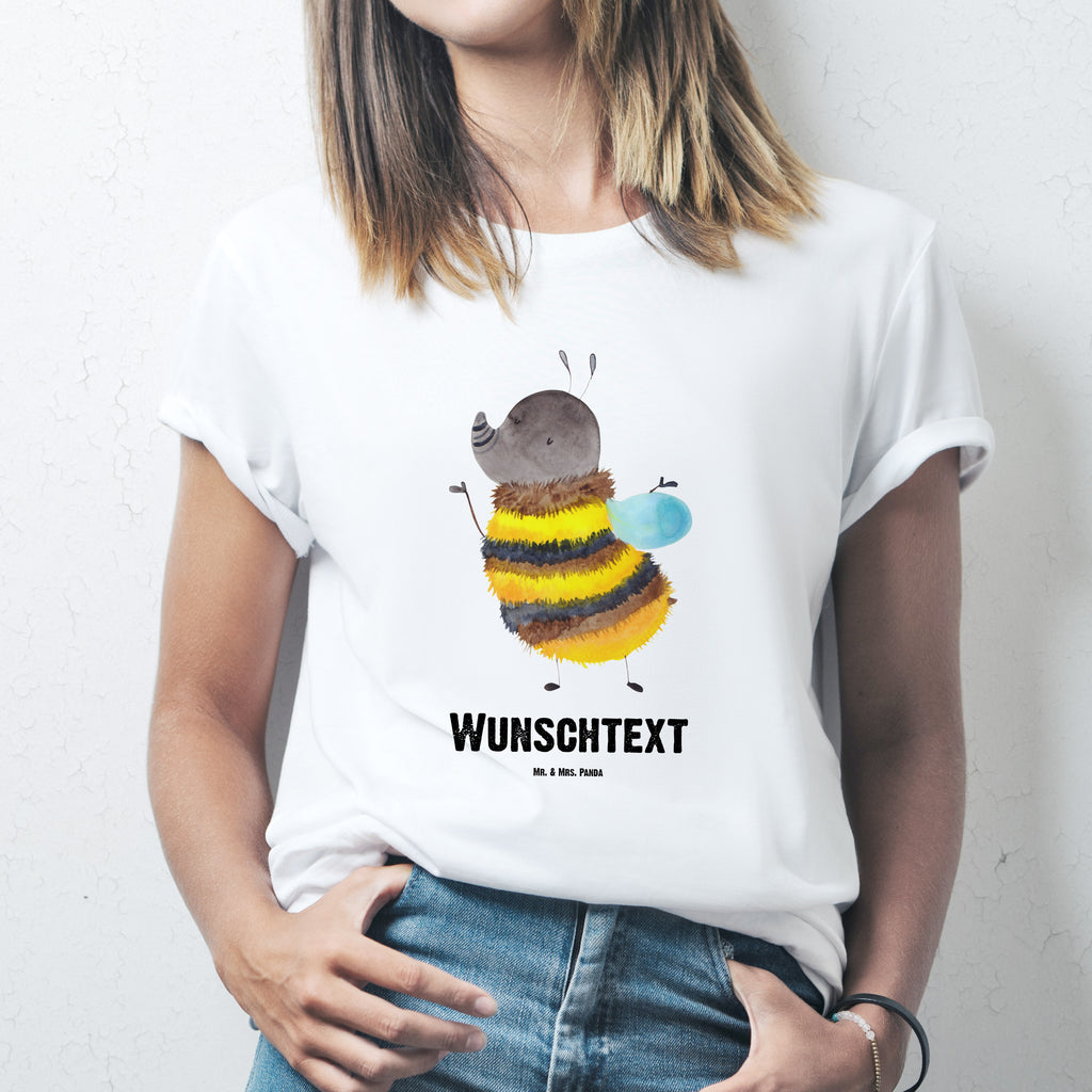 Größe XXL Personalisiertes T-Shirt Hummel flauschig T-Shirt Personalisiert, T-Shirt mit Namen, T-Shirt mit Aufruck, Männer, Frauen, Wunschtext, Bedrucken, Tiermotive, Gute Laune, lustige Sprüche, Tiere, Hummel, Flauschig, Biene, Blume, Natur