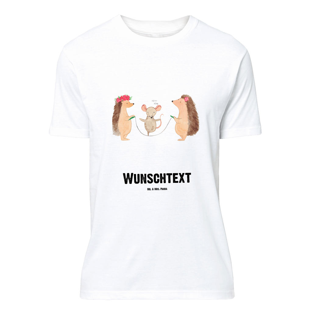 Größe XXL Personalisiertes T-Shirt Igel Seilhüpfen T-Shirt Personalisiert, T-Shirt mit Namen, T-Shirt mit Aufruck, Männer, Frauen, Wunschtext, Bedrucken, Tiermotive, Gute Laune, lustige Sprüche, Tiere, Igel, Maus, Seilspringen, Seilhüpfen, Kinder, Kindergarten