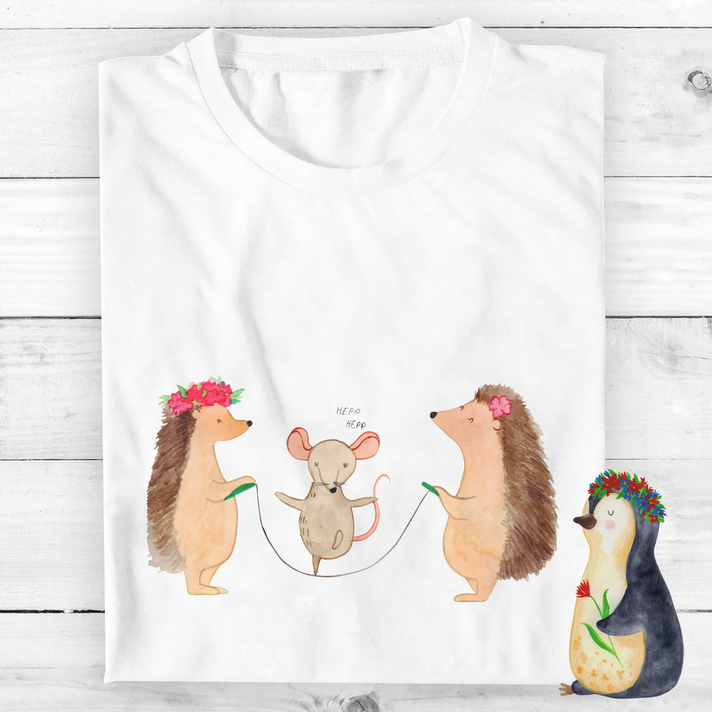 Größe XXL Personalisiertes T-Shirt Igel Seilhüpfen T-Shirt Personalisiert, T-Shirt mit Namen, T-Shirt mit Aufruck, Männer, Frauen, Wunschtext, Bedrucken, Tiermotive, Gute Laune, lustige Sprüche, Tiere, Igel, Maus, Seilspringen, Seilhüpfen, Kinder, Kindergarten