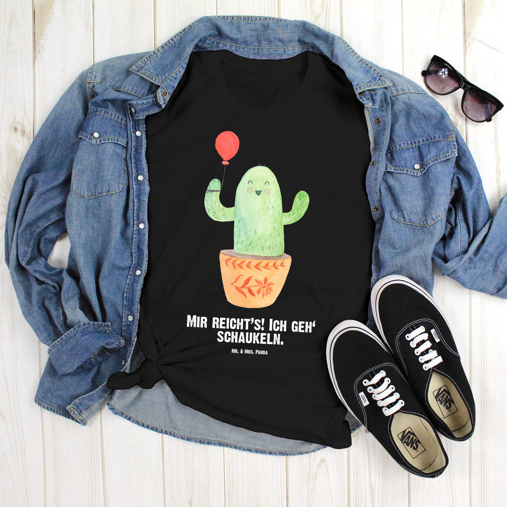Größe XXL Personalisiertes T-Shirt Kaktus Luftballon T-Shirt Personalisiert, T-Shirt mit Namen, T-Shirt mit Aufruck, Männer, Frauen, Wunschtext, Bedrucken, Kaktus, Kakteen, Luftballon, Neustart, Freude, Büro, Stress, Büroalltag, Freundin, Freund, Ausbildung, Prüfung