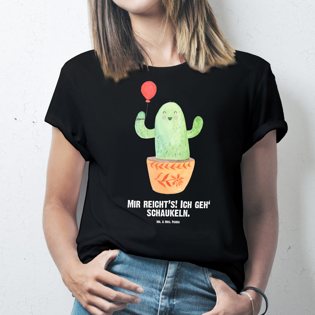 Größe XXL Personalisiertes T-Shirt Kaktus Luftballon T-Shirt Personalisiert, T-Shirt mit Namen, T-Shirt mit Aufruck, Männer, Frauen, Wunschtext, Bedrucken, Kaktus, Kakteen, Luftballon, Neustart, Freude, Büro, Stress, Büroalltag, Freundin, Freund, Ausbildung, Prüfung