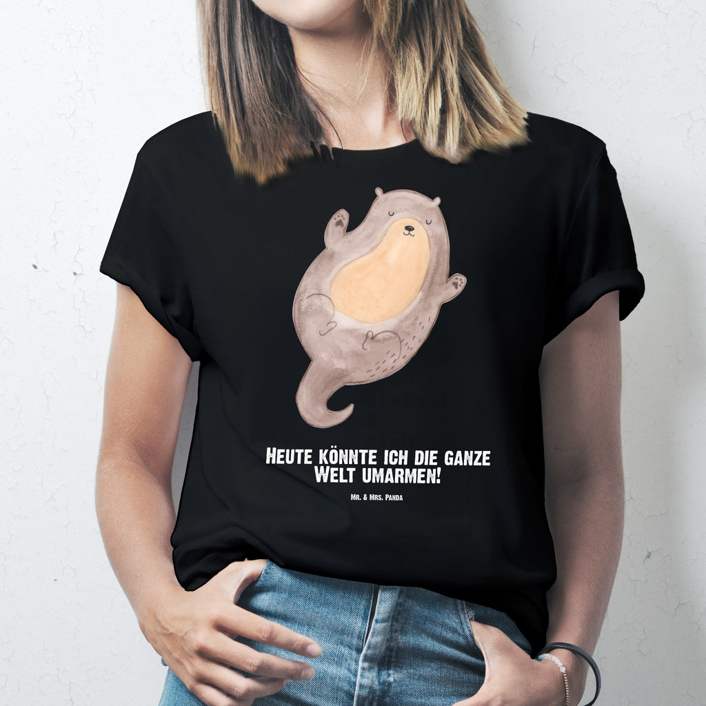 Größe XXL Personalisiertes T-Shirt Otter Umarmen T-Shirt Personalisiert, T-Shirt mit Namen, T-Shirt mit Aufruck, Männer, Frauen, Wunschtext, Bedrucken, Otter, Fischotter, Seeotter, Otter Seeotter See Otter