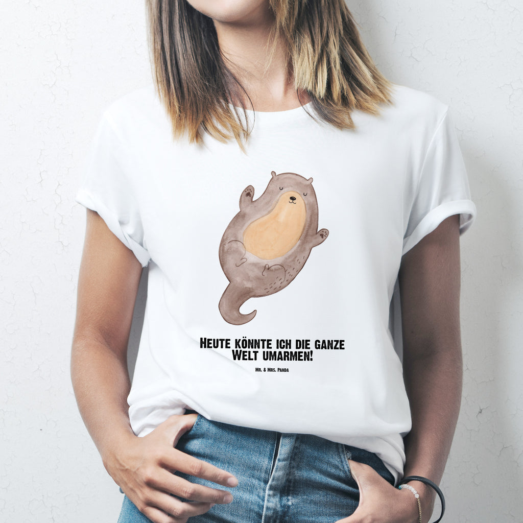 Größe XXL Personalisiertes T-Shirt Otter Umarmen T-Shirt Personalisiert, T-Shirt mit Namen, T-Shirt mit Aufruck, Männer, Frauen, Wunschtext, Bedrucken, Otter, Fischotter, Seeotter, Otter Seeotter See Otter