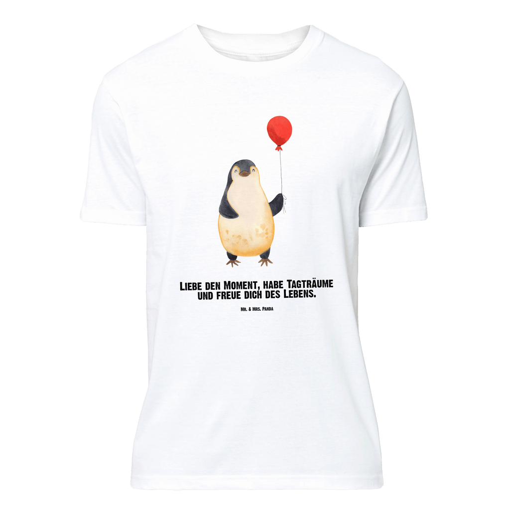 Größe XXL Personalisiertes T-Shirt Pinguin Luftballon T-Shirt Personalisiert, T-Shirt mit Namen, T-Shirt mit Aufruck, Männer, Frauen, Wunschtext, Bedrucken, Pinguin, Pinguine, Luftballon, Tagträume, Lebenslust, Geschenk Freundin, Geschenkidee, beste Freundin, Motivation, Neustart, neues Leben, Liebe, Glück