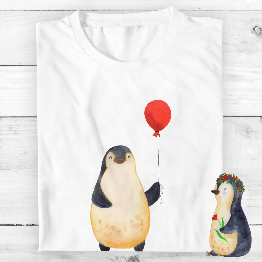 Größe XXL Personalisiertes T-Shirt Pinguin Luftballon T-Shirt Personalisiert, T-Shirt mit Namen, T-Shirt mit Aufruck, Männer, Frauen, Wunschtext, Bedrucken, Pinguin, Pinguine, Luftballon, Tagträume, Lebenslust, Geschenk Freundin, Geschenkidee, beste Freundin, Motivation, Neustart, neues Leben, Liebe, Glück