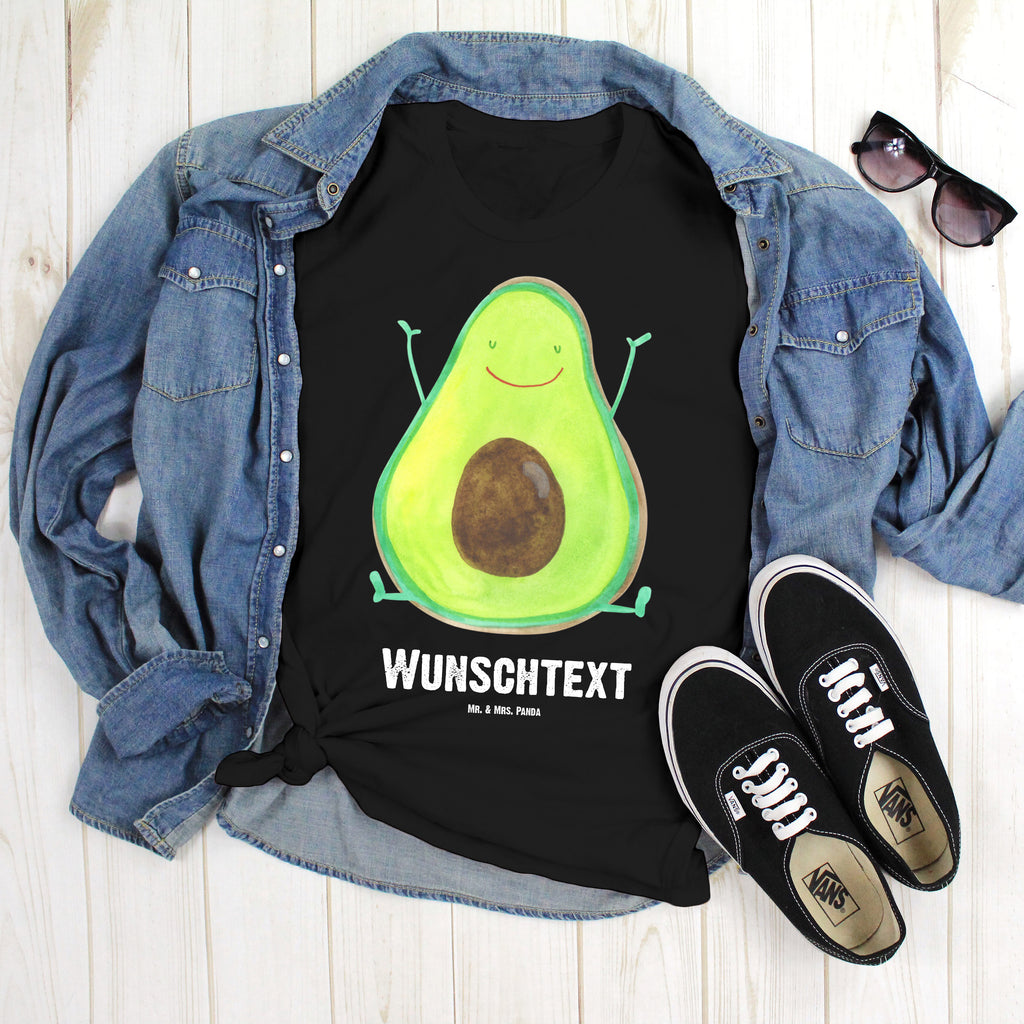 Größe L Personalisiertes T-Shirt Avocado Happy T-Shirt, Shirt, Tshirt, Lustiges T-Shirt, T-Shirt mit Spruch, Party, Junggesellenabschied, Jubiläum, Geburstag, Herrn, Damen, Männer, Frauen, Schlafshirt, Nachthemd, Sprüche, Avocado, Veggie, Vegan, Gesund, Chaos