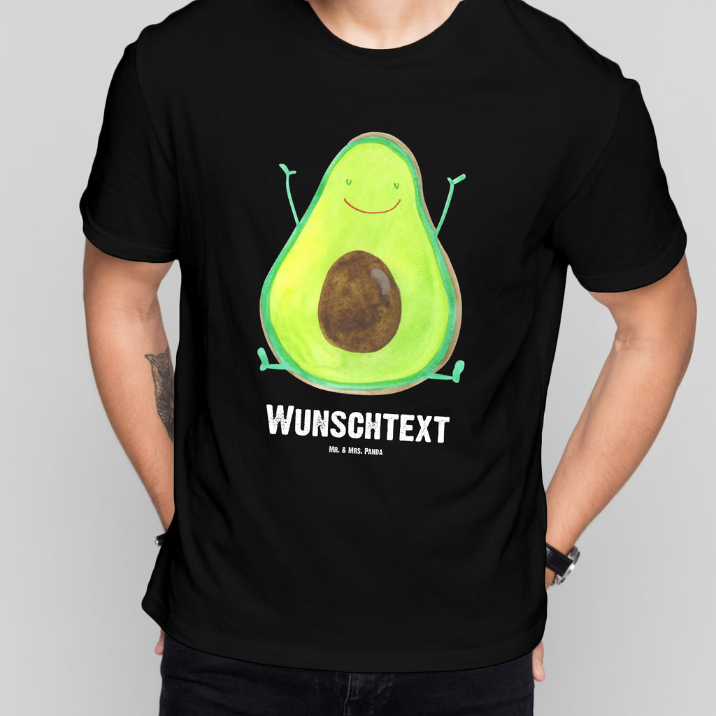 Größe L Personalisiertes T-Shirt Avocado Happy T-Shirt, Shirt, Tshirt, Lustiges T-Shirt, T-Shirt mit Spruch, Party, Junggesellenabschied, Jubiläum, Geburstag, Herrn, Damen, Männer, Frauen, Schlafshirt, Nachthemd, Sprüche, Avocado, Veggie, Vegan, Gesund, Chaos