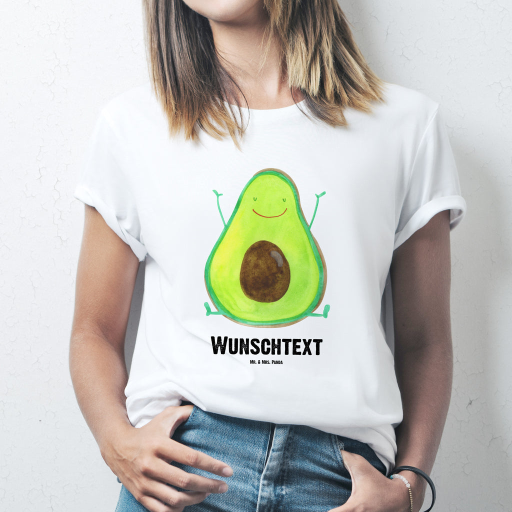 Größe L Personalisiertes T-Shirt Avocado Happy T-Shirt, Shirt, Tshirt, Lustiges T-Shirt, T-Shirt mit Spruch, Party, Junggesellenabschied, Jubiläum, Geburstag, Herrn, Damen, Männer, Frauen, Schlafshirt, Nachthemd, Sprüche, Avocado, Veggie, Vegan, Gesund, Chaos