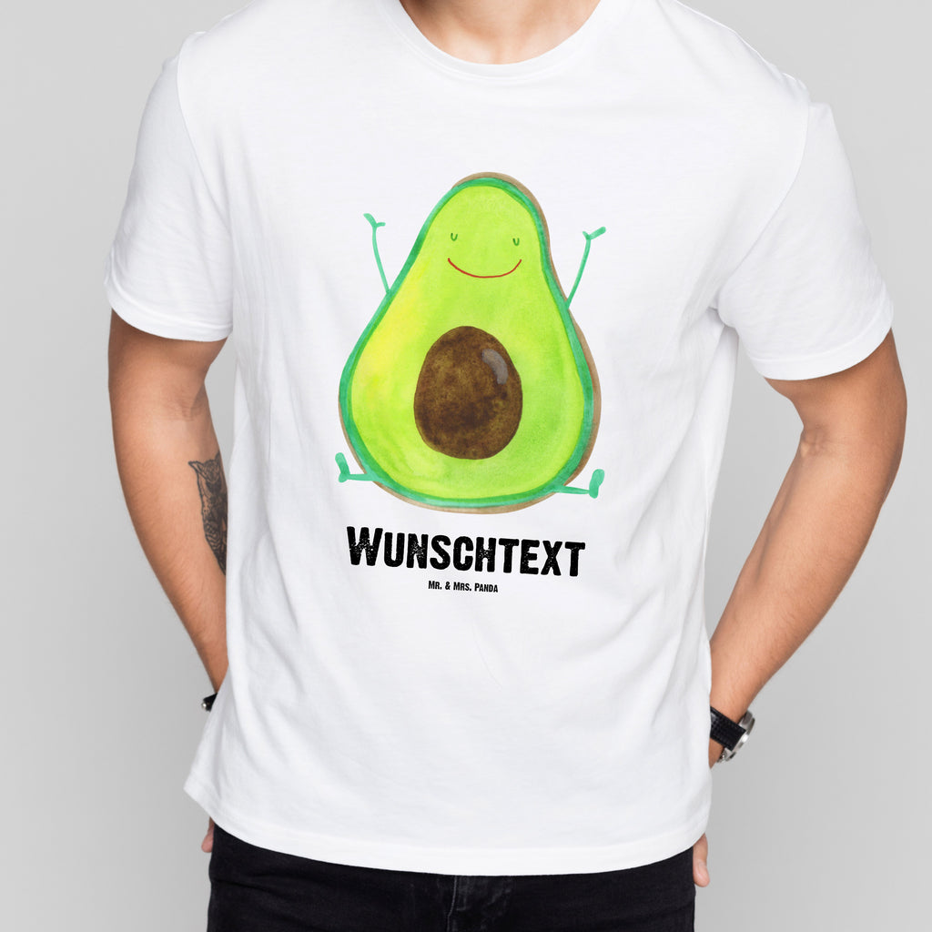 Größe L Personalisiertes T-Shirt Avocado Happy T-Shirt, Shirt, Tshirt, Lustiges T-Shirt, T-Shirt mit Spruch, Party, Junggesellenabschied, Jubiläum, Geburstag, Herrn, Damen, Männer, Frauen, Schlafshirt, Nachthemd, Sprüche, Avocado, Veggie, Vegan, Gesund, Chaos