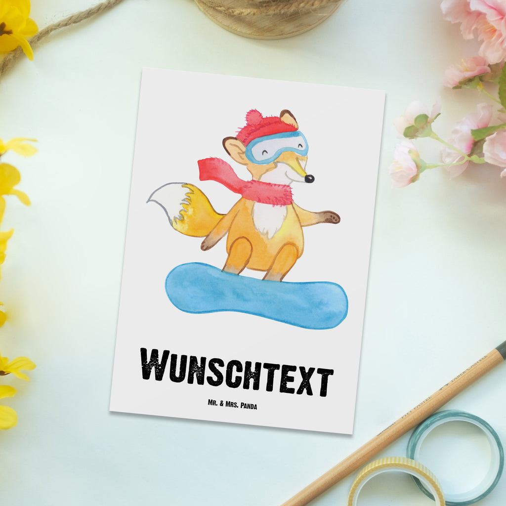Personalisierte Postkarte Fuchs Snowboarden Medizin Postkarte mit Namen, Postkarte bedrucken, Postkarte mit Wunschtext, Postkarte personalisierbar, Geschenkkarte mit Namen, Grußkarte mit Namen, Karte mit Namen, Einladung mit Namen, Ansichtskarte mit Namen, Geschenkkarte mit Wunschtext, Grußkarte mit Wunschtext, Karte mit Wunschtext, Einladung mit Wunschtext, Ansichtskarte mit Wunschtext, Geschenk, Sport, Sportart, Hobby, Schenken, Danke, Dankeschön, Auszeichnung, Gewinn, Sportler, Snowboard, snowboarden, Wintersport, Snowboardschule, Winterurlaub